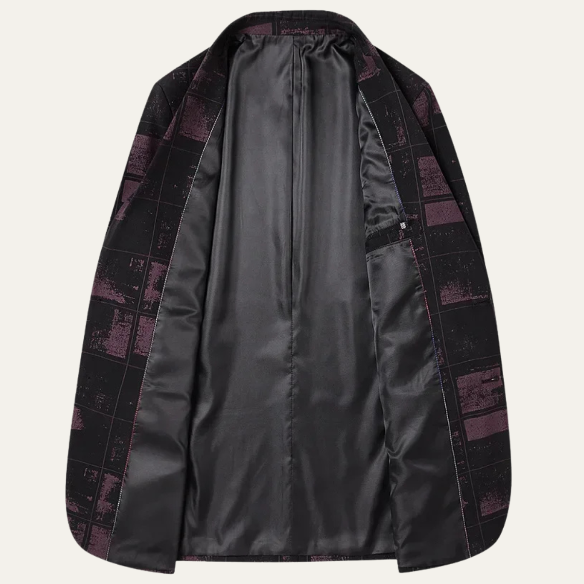 The Wentworth Men’s Elegant Single Breasted Plaid Check Blazer