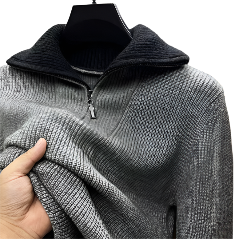The Exeter Quarter Zip Jumper-The British Gentlemen