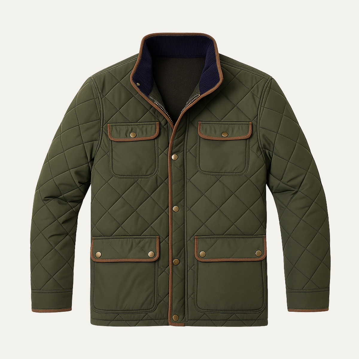 The Milano Men’s Lightweight Classic Diamond Quilted Jacket