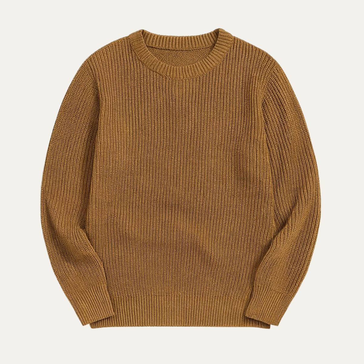 The Tokyo Merino Wool Ribbed O-Neck Jumper