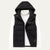 The Paris Quilted Modern Hooded Vest - Zip Front