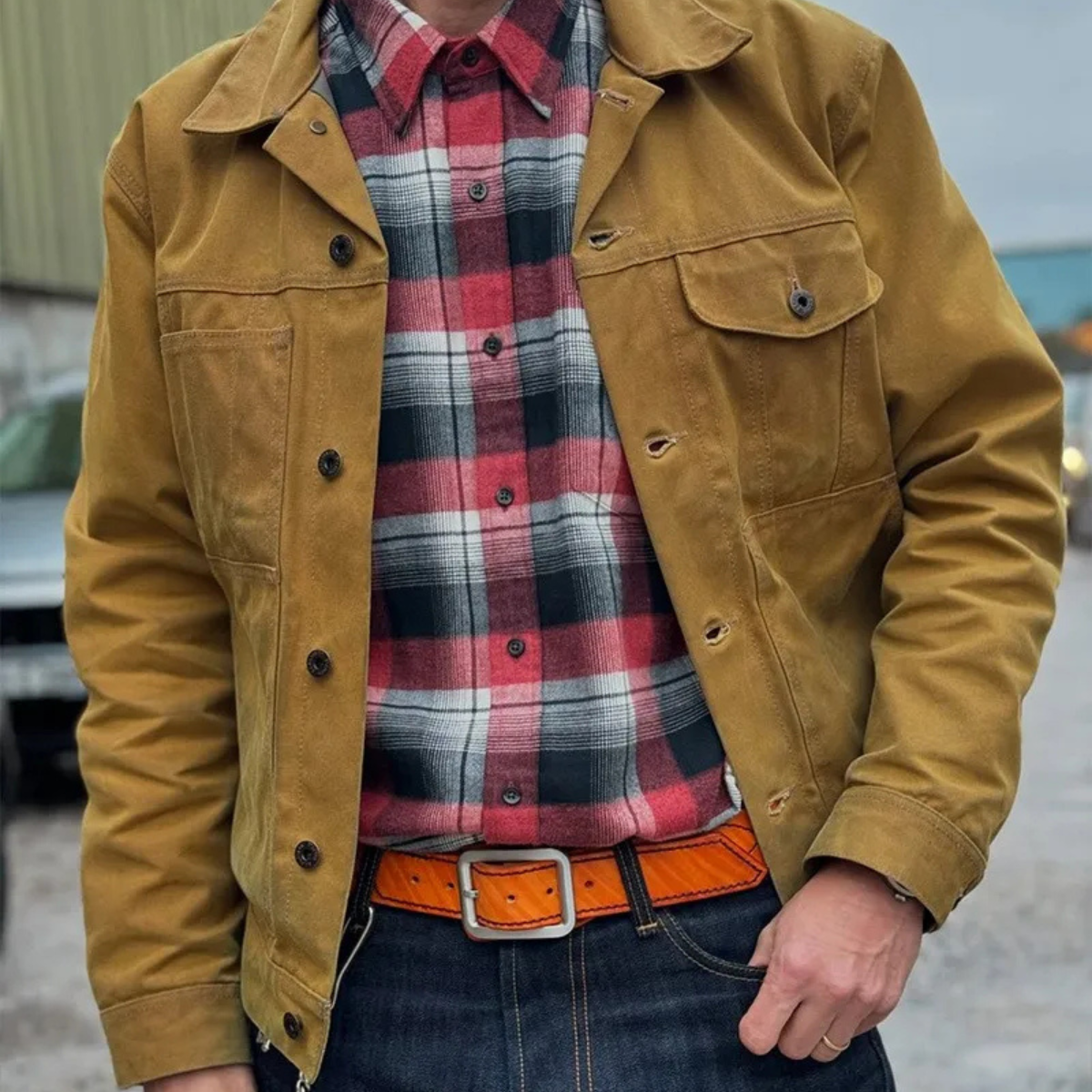 The Balmoral Men’s Retro Ranch Style Canvas Jacket