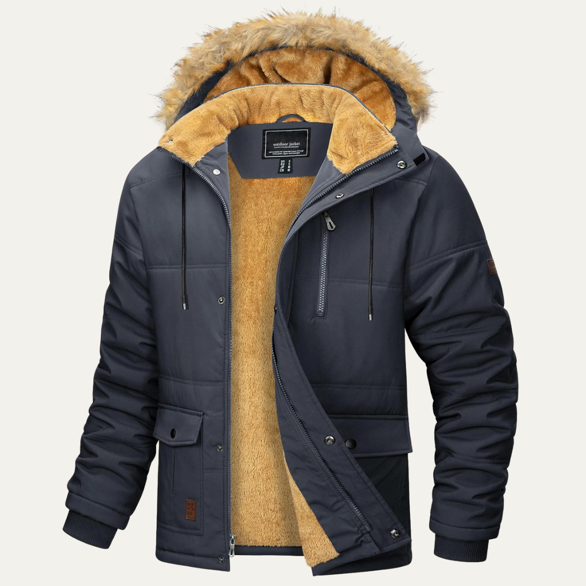 The Briarcliff Men’s Winter Parka Jacket with Detachable Hood
