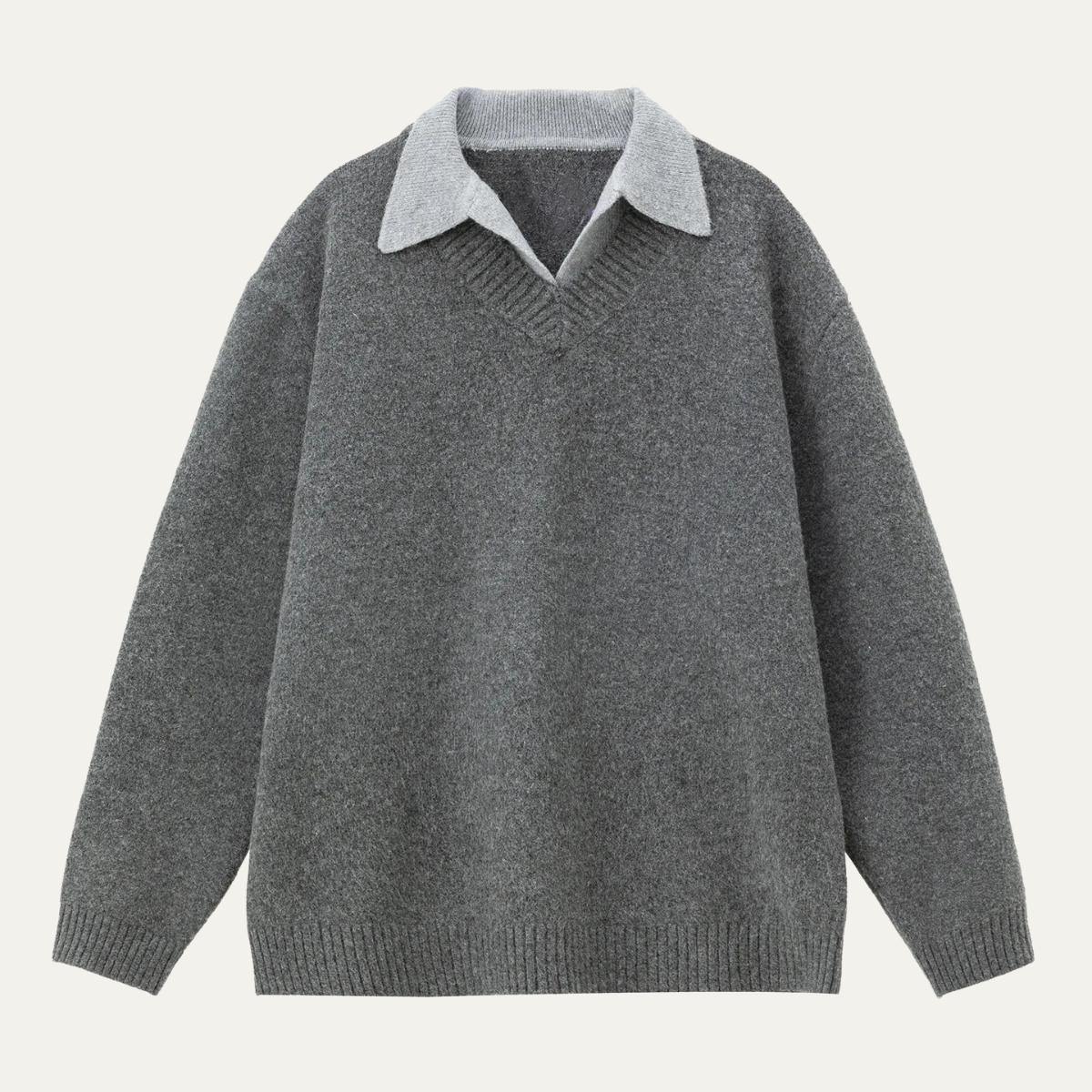 The Campobasso Men’s Wool Blend Polo Collar Knit Jumper