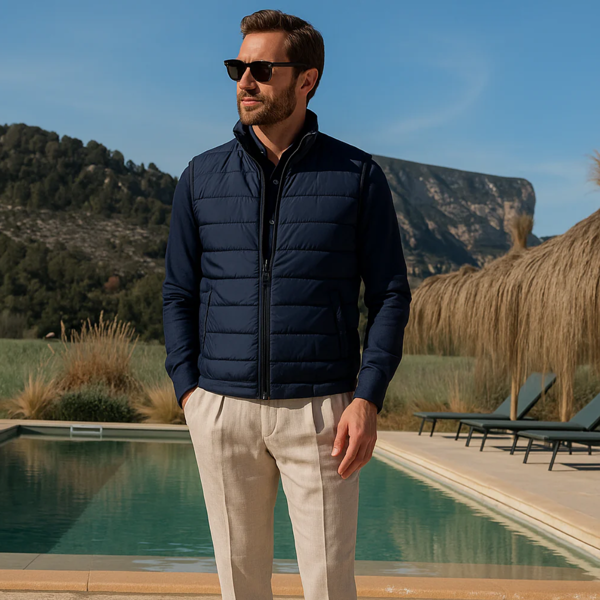 The Chiron Men’s Luxury Puffer Quilted Gilet - 2025