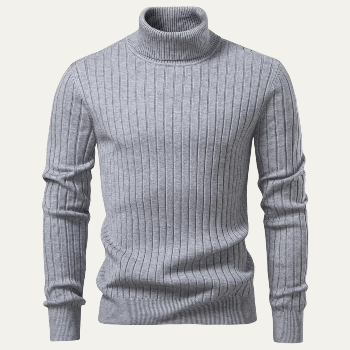 The Minori Men’s Premium Knit Ribbed Turtle Neck Jumper