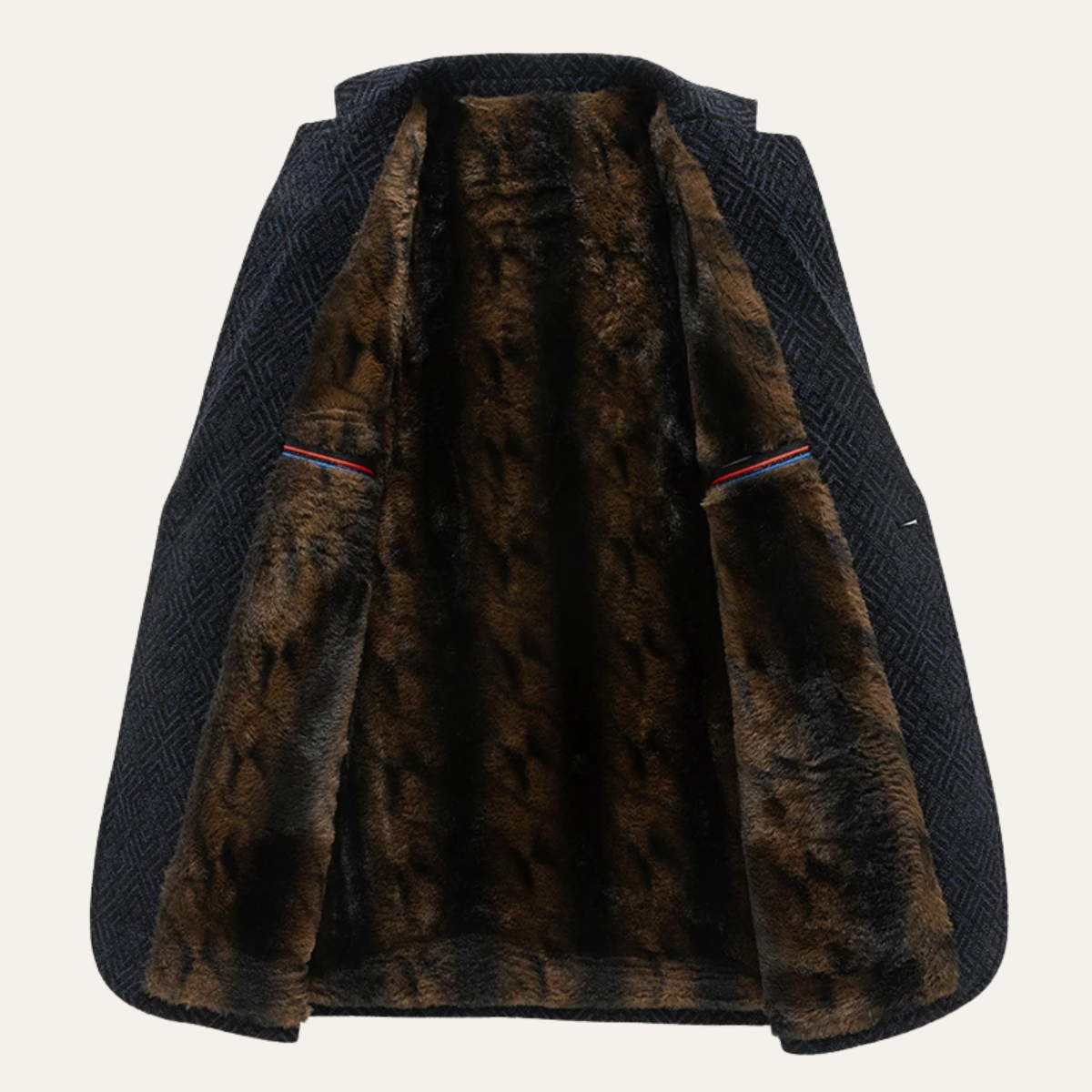 The Saint Emilion Men’s Warm Fleece Lined Chenille Blazer Jacket