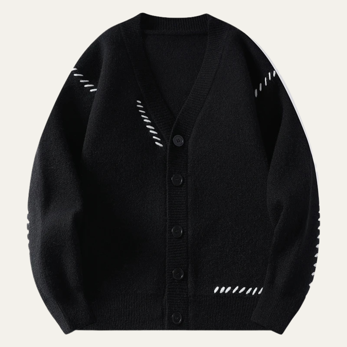 The Prosecco Men’s Casual Button Up V Neck Knit Cardigan