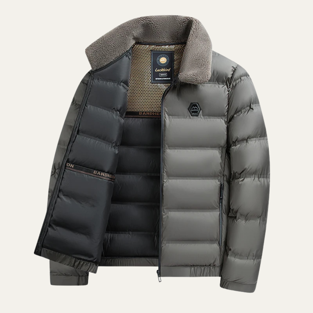 The Greenstead Men’s Padded Warm Winter Quilted Jacket