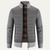 The Bordeaux Men’s Winter Bomber Jacket with Knit Sleeves