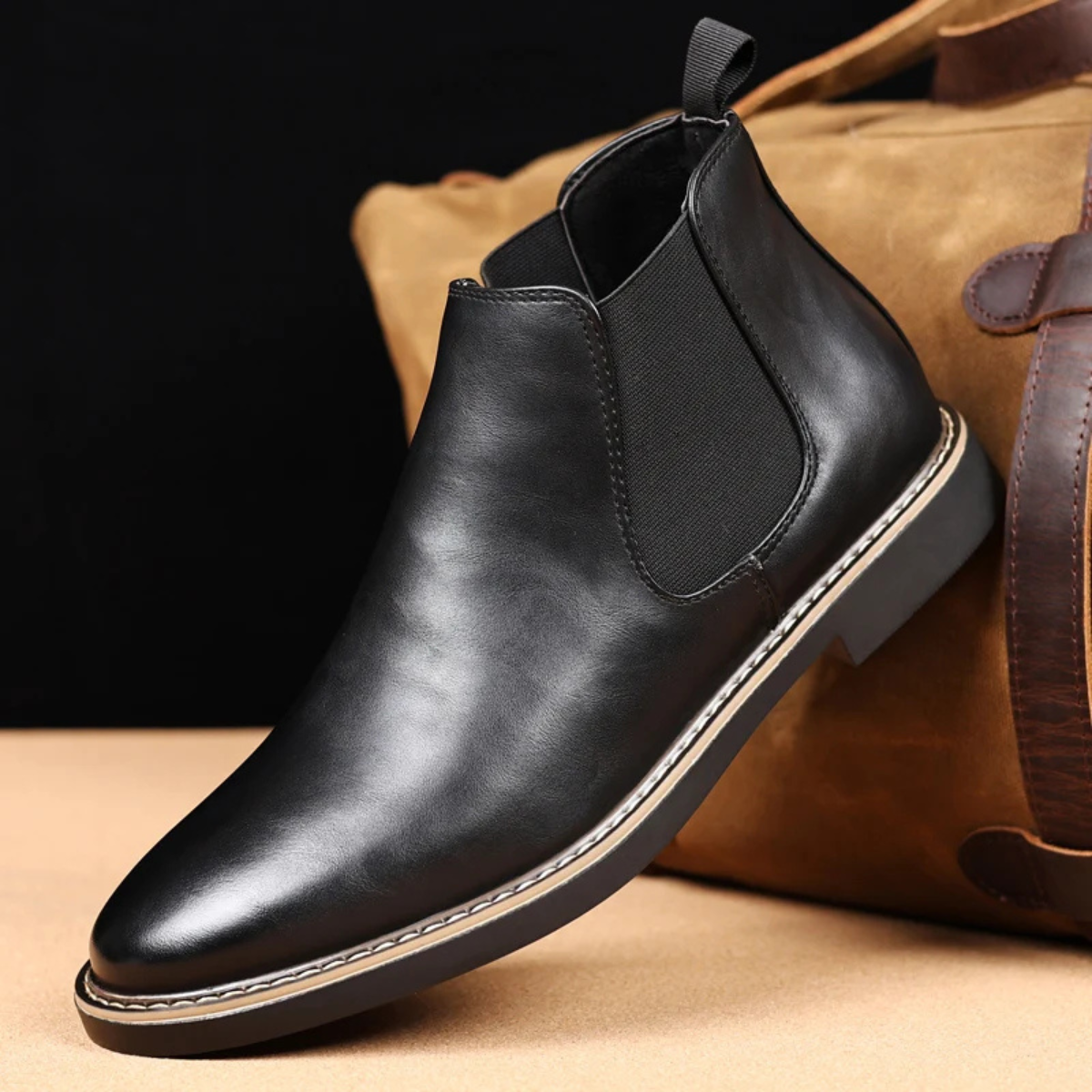 The Ascot Men’s Elegant Leather Chelsea Boots