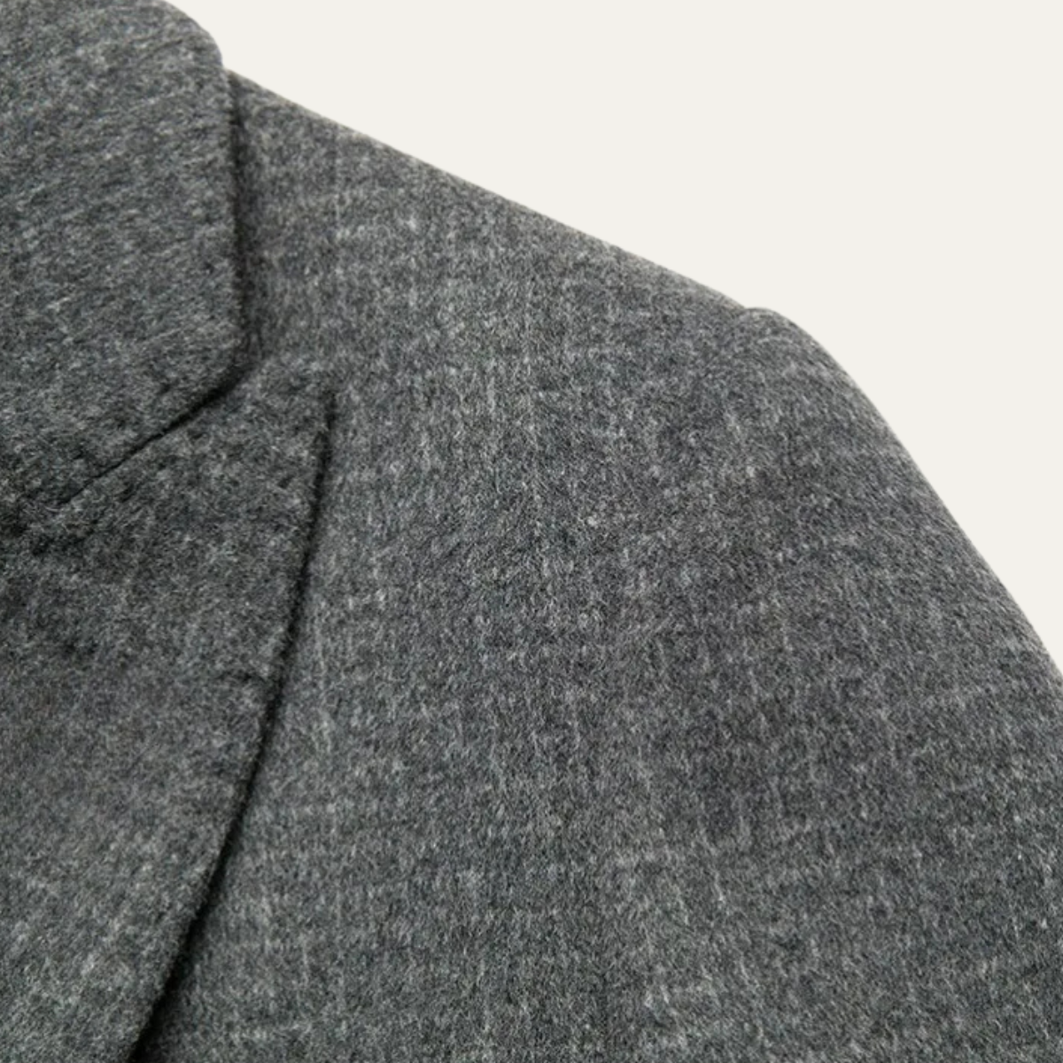 The La Villa Men’s Classic Double Faced Wool Overcoat