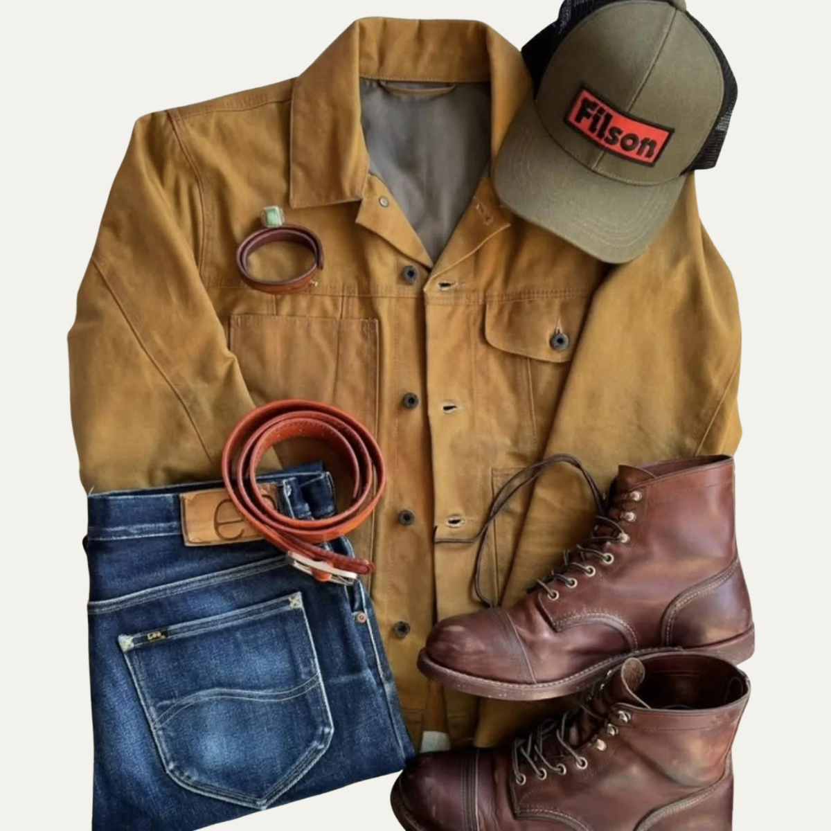 The Balmoral Men’s Retro Ranch Style Canvas Jacket