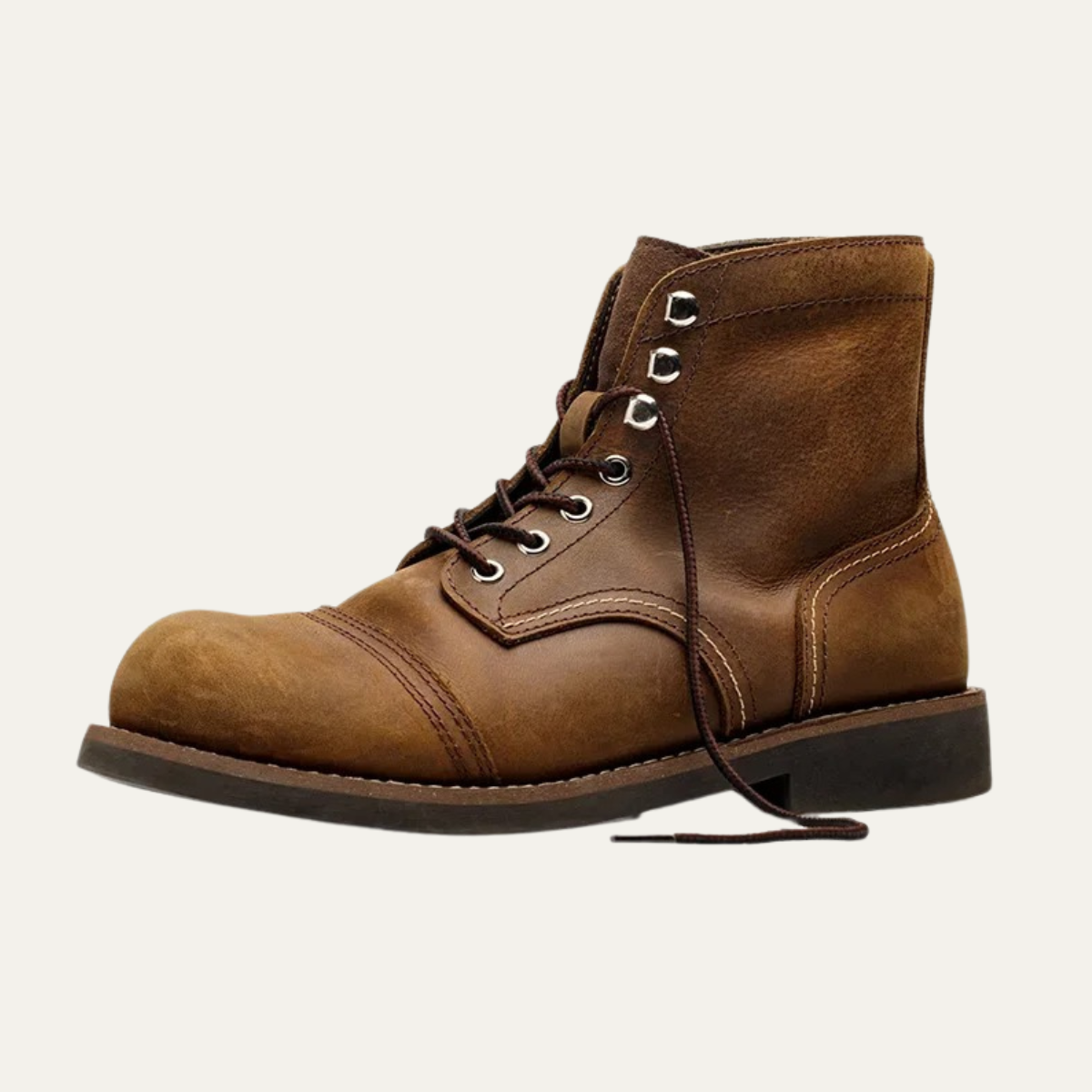 The Grayfield  Men’s Lace Up Combat Leather Boots