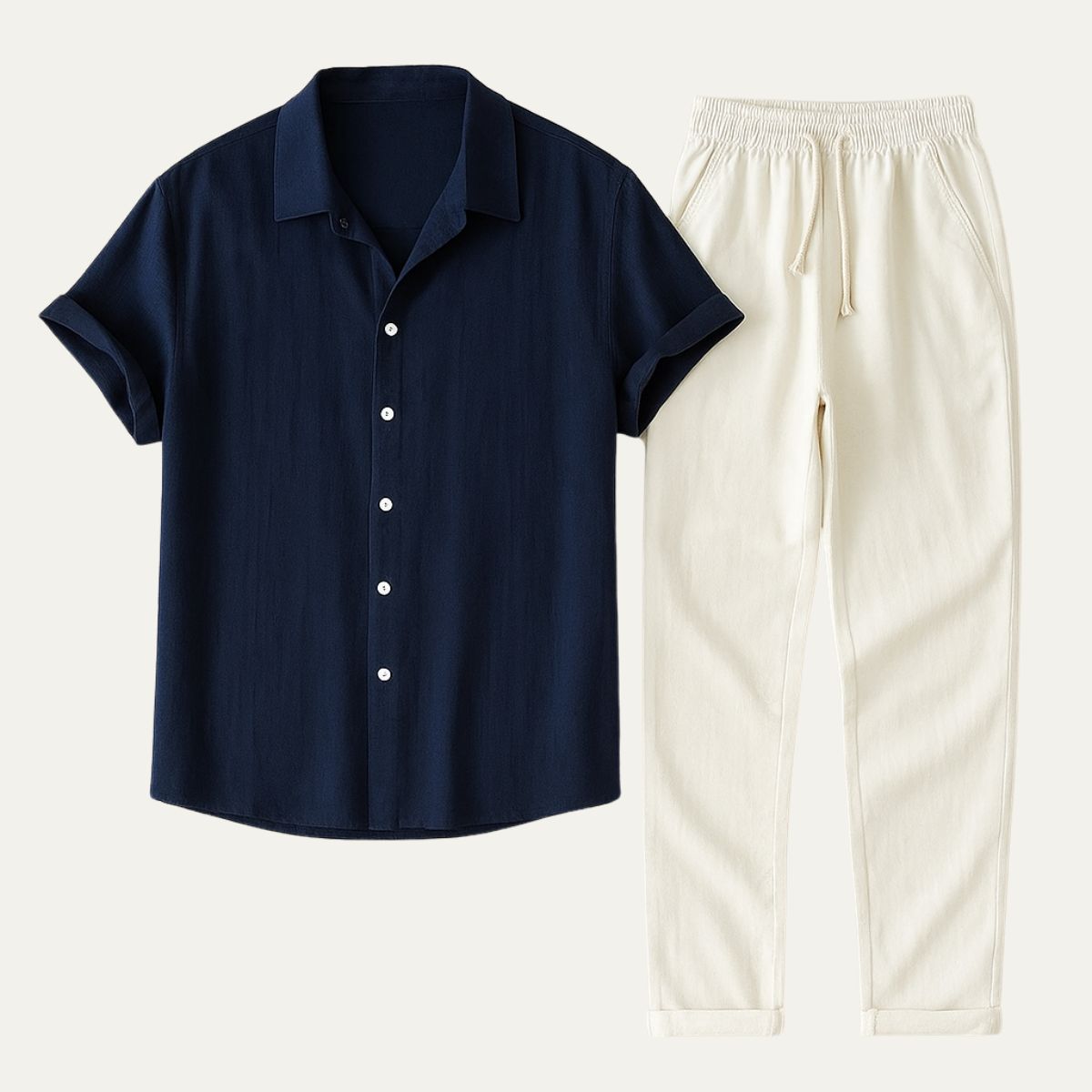 The Amalfi Linen Set – Summer Shirt & Trousers for Men