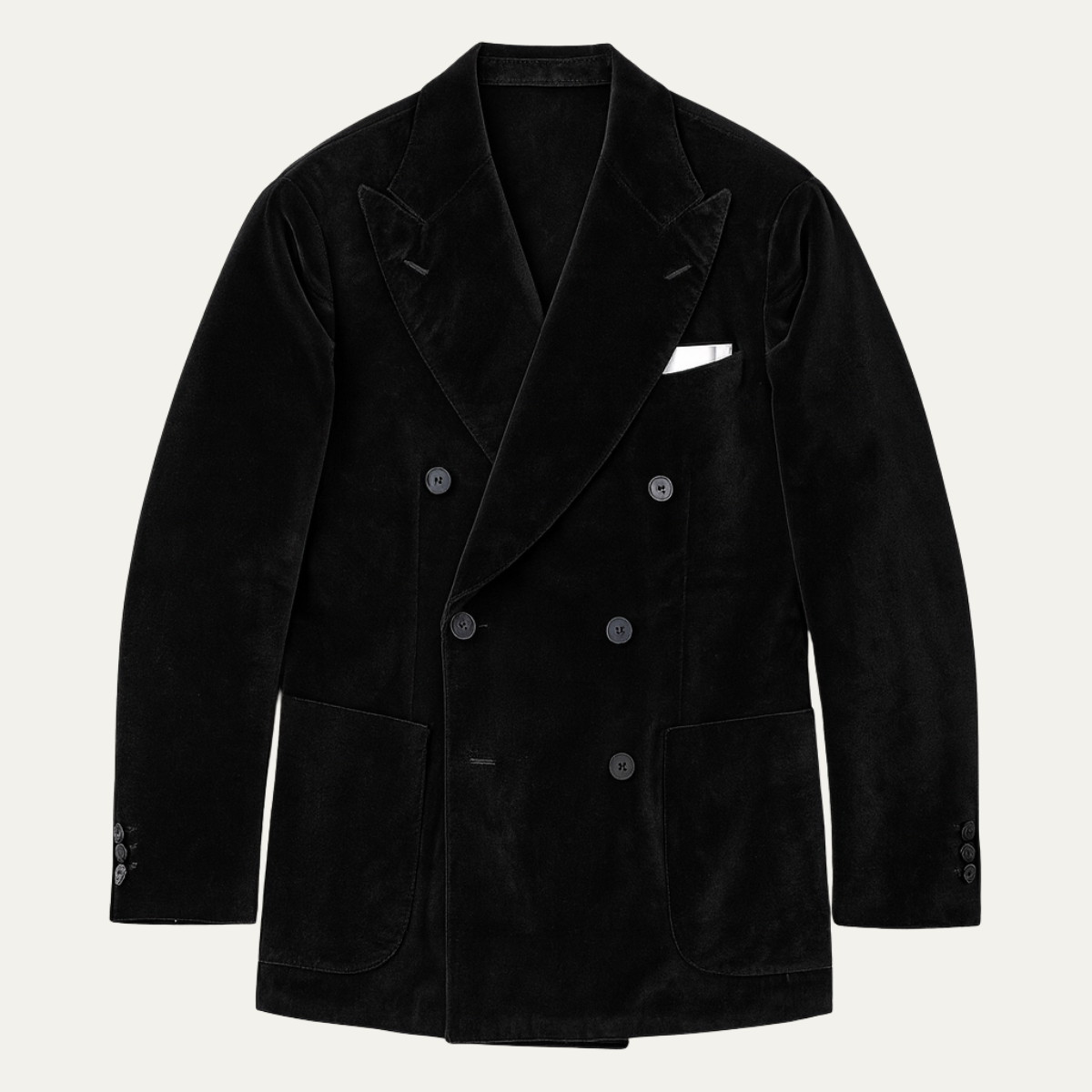 The Portsmouth Men’s Elegant Velvet Double Breasted Blazer Tuxedo Jacket