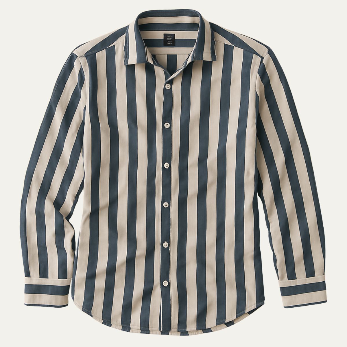The Portwell Linen Stripe Shirt for Men