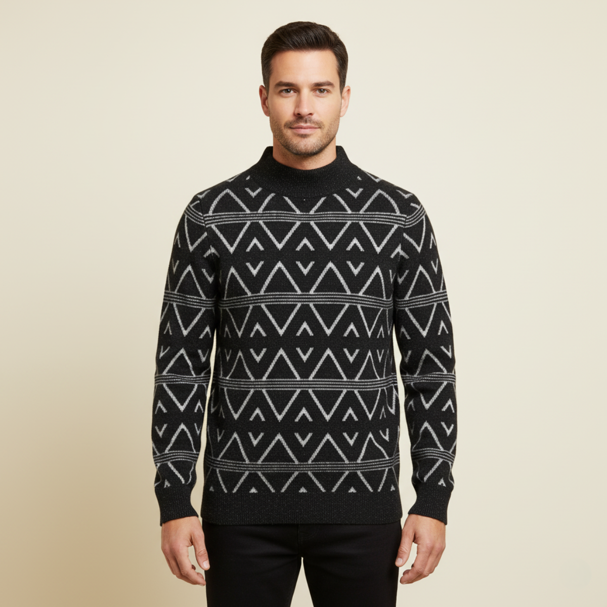 The Ortisei Men’s Soft Fuzzy Warm Knit Jumper