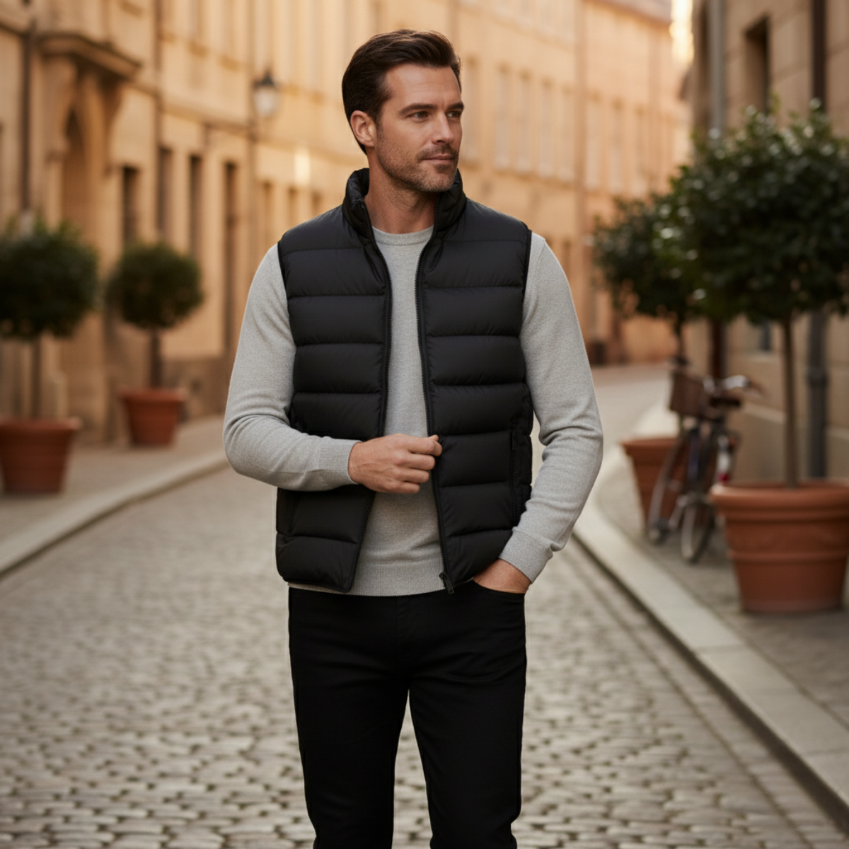 The Chiron Men’s Luxury Puffer Quilted Gilet - 2025