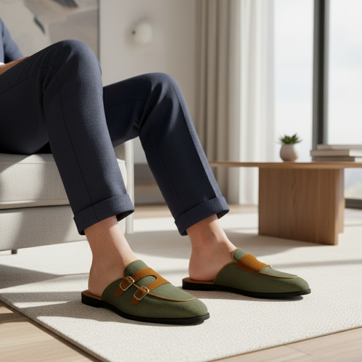 The Henley Mule – Men's Slip On Loafers in Canvas