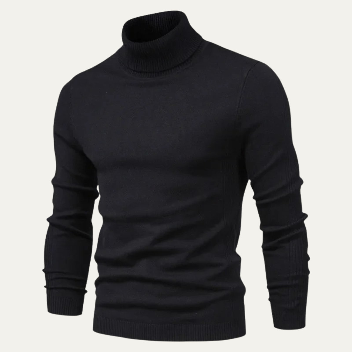 The Caernarfon Men's Slim Fit Turtleneck Casual Jumper