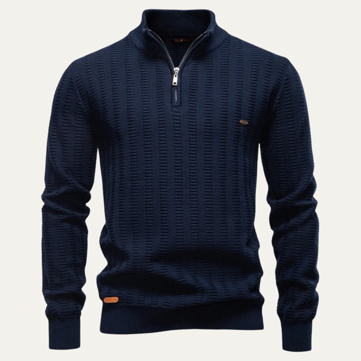 The Cotswold Men’s Half Zip Knit Winter Jumper