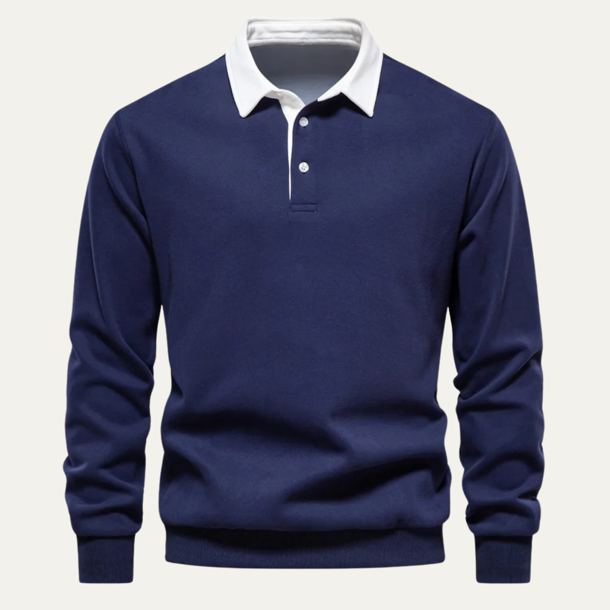 The Marlowe Men’s Casual Smart Polo Collar Jumper