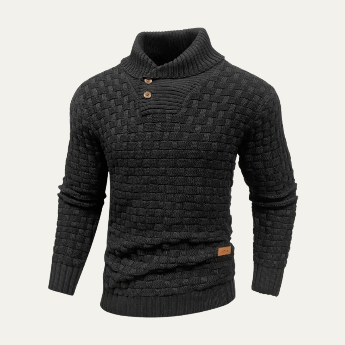 The Stirling Men's Textured Knit Winter Jumper