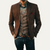 The Berwick Men’s Brown Smart Casual Tweed Blazer Coat