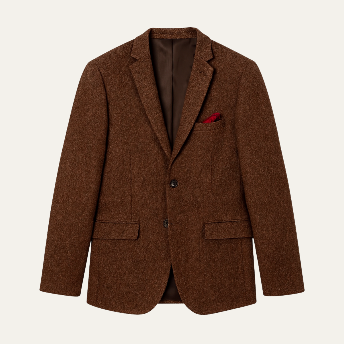 The Riccione Men's Smart Casual Brown Tweed Blazer Jacket