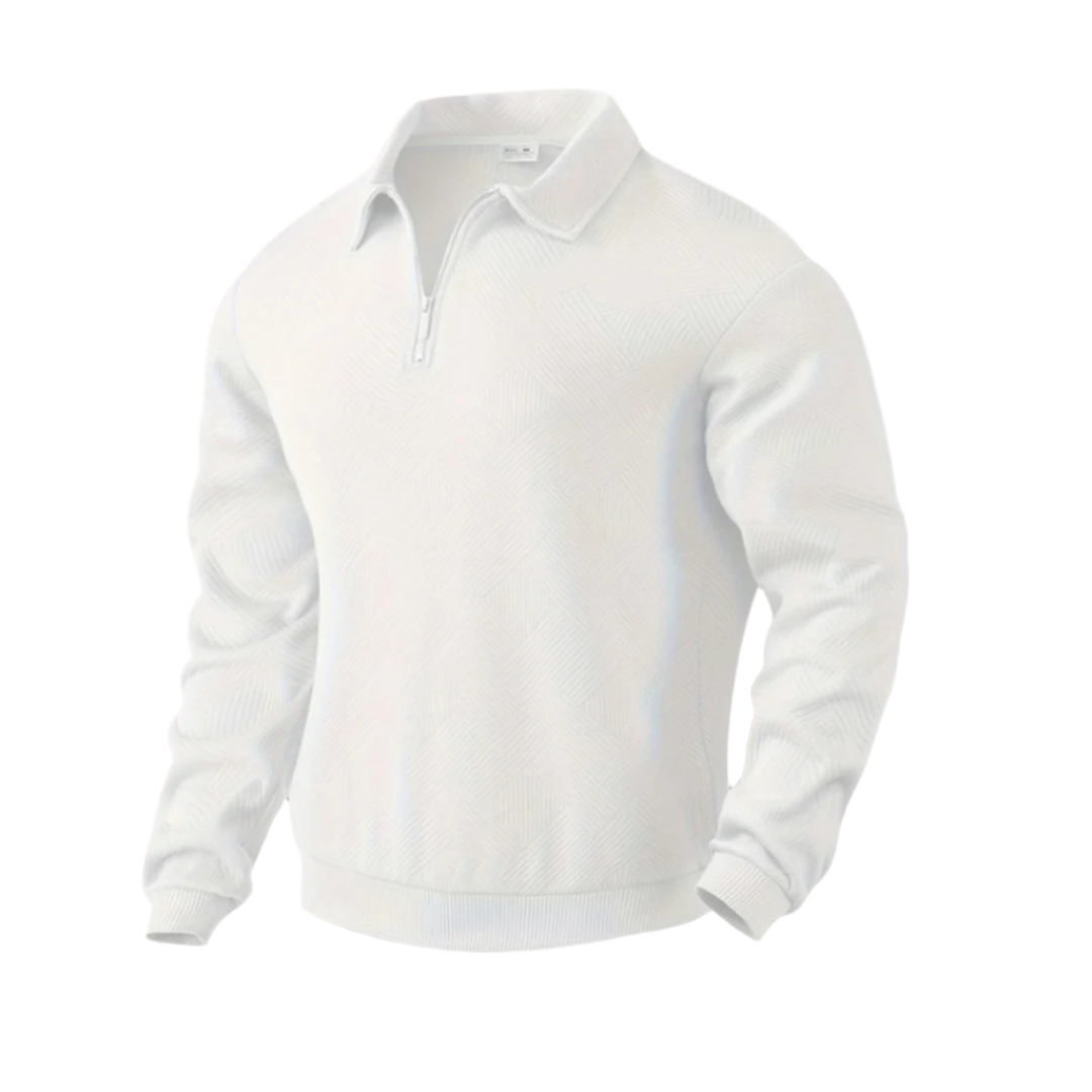 Men's Elegant Zip-Up Sweater-The British Gentlemen