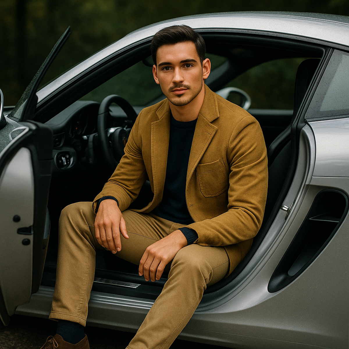 The Reykjavik Men’s Cotton Blazer Style Windbreaker with Pockets