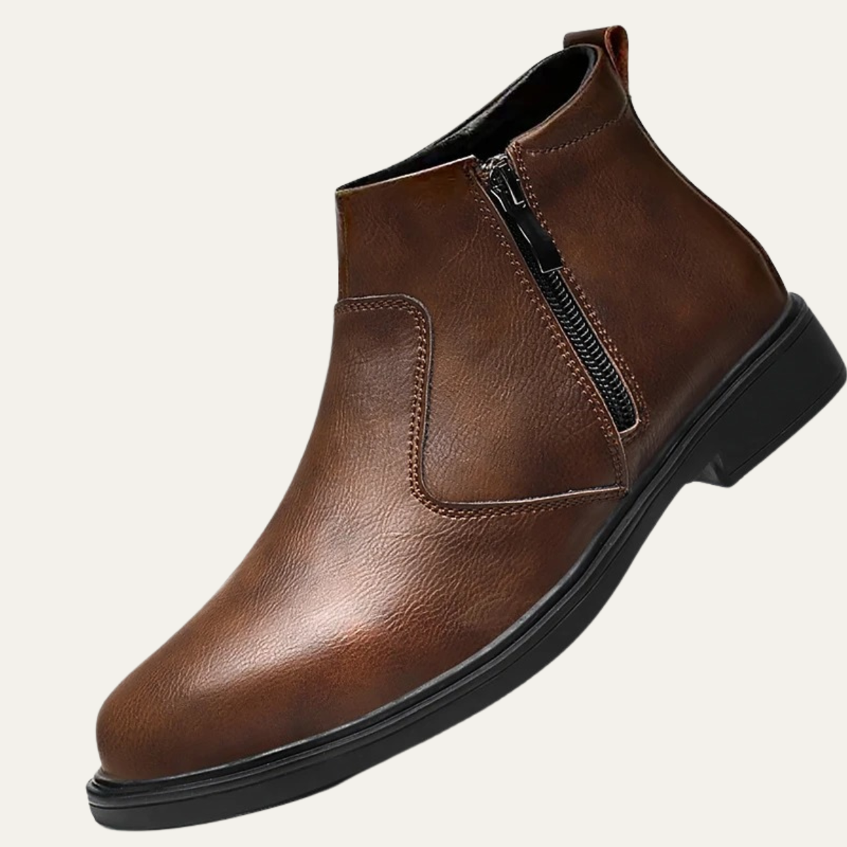 The Verona Men's Leather Chelsea Boots with Side Zip