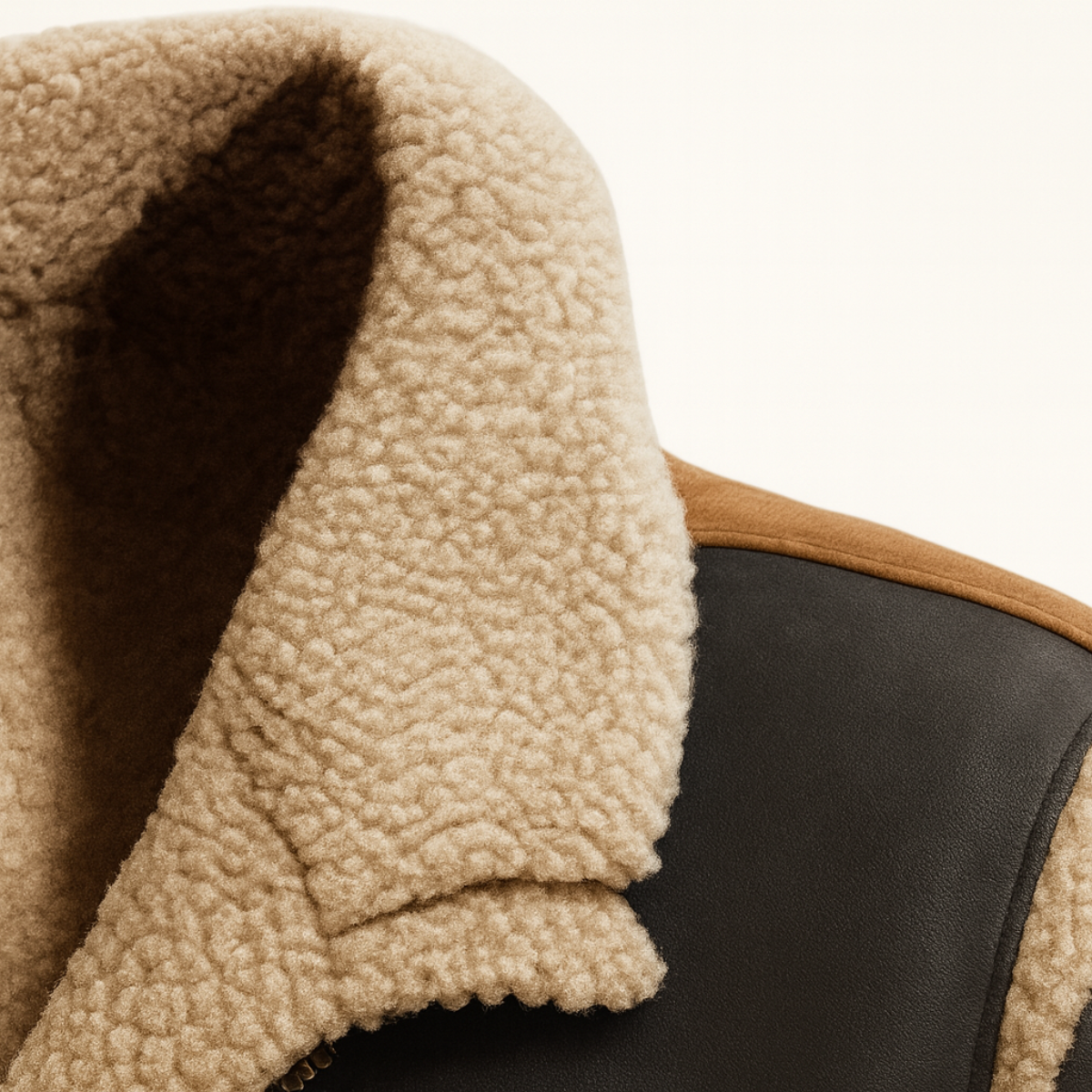 The Rhyl Men's Warm Retro Shearling Gilet with Pockets