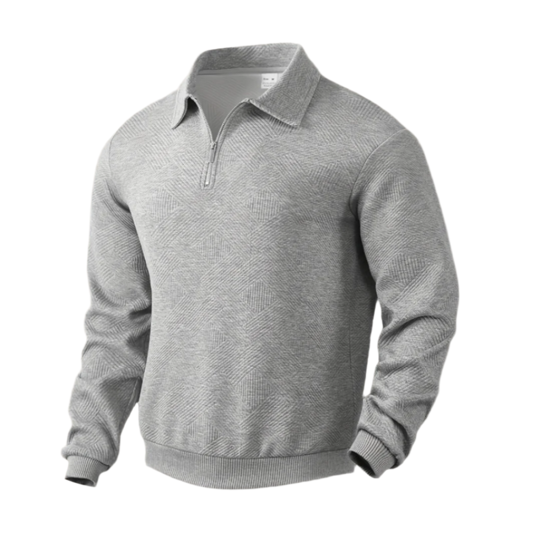 Men's Elegant Zip-Up Sweater-The British Gentlemen
