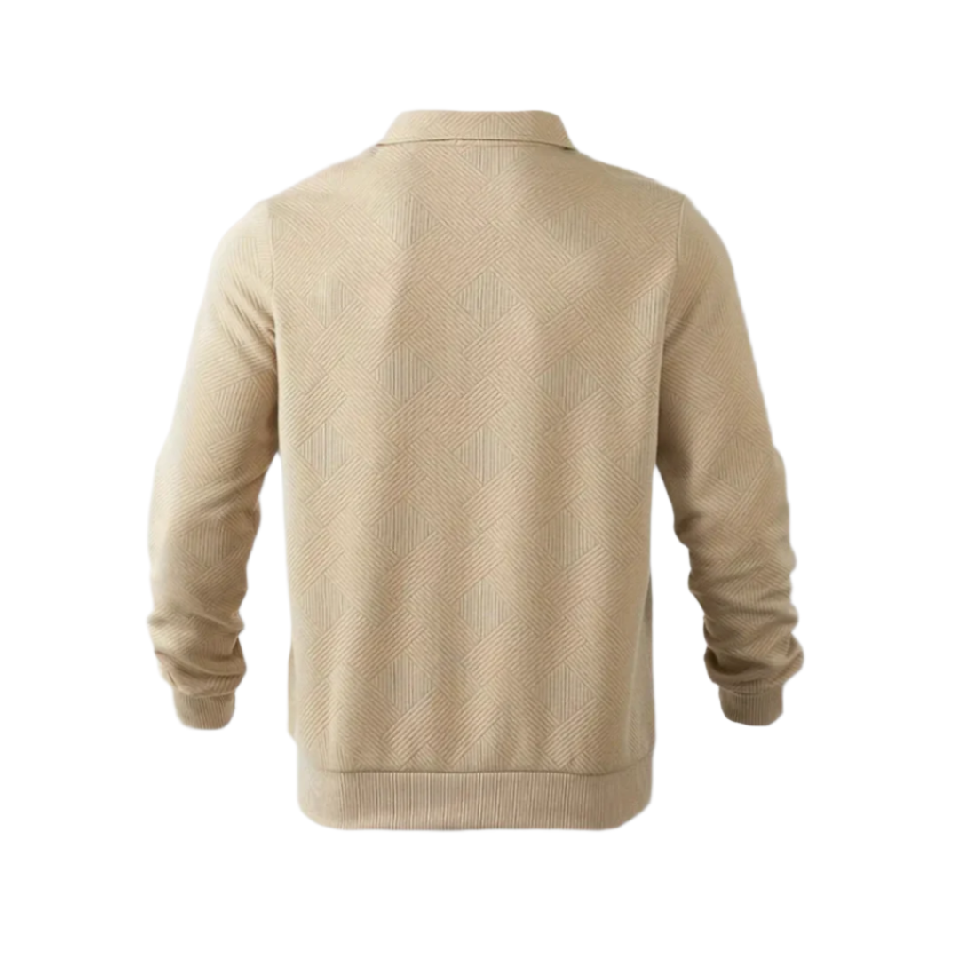 Men's Elegant Zip-Up Sweater-The British Gentlemen