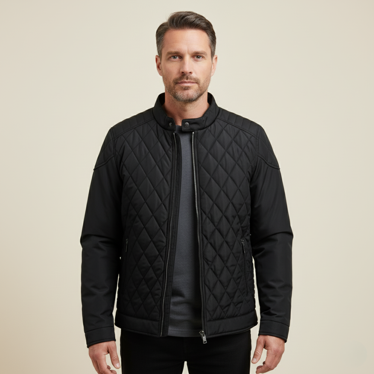 The Sheffield Men’s Winter Lightweight Padded Quilted Jacket