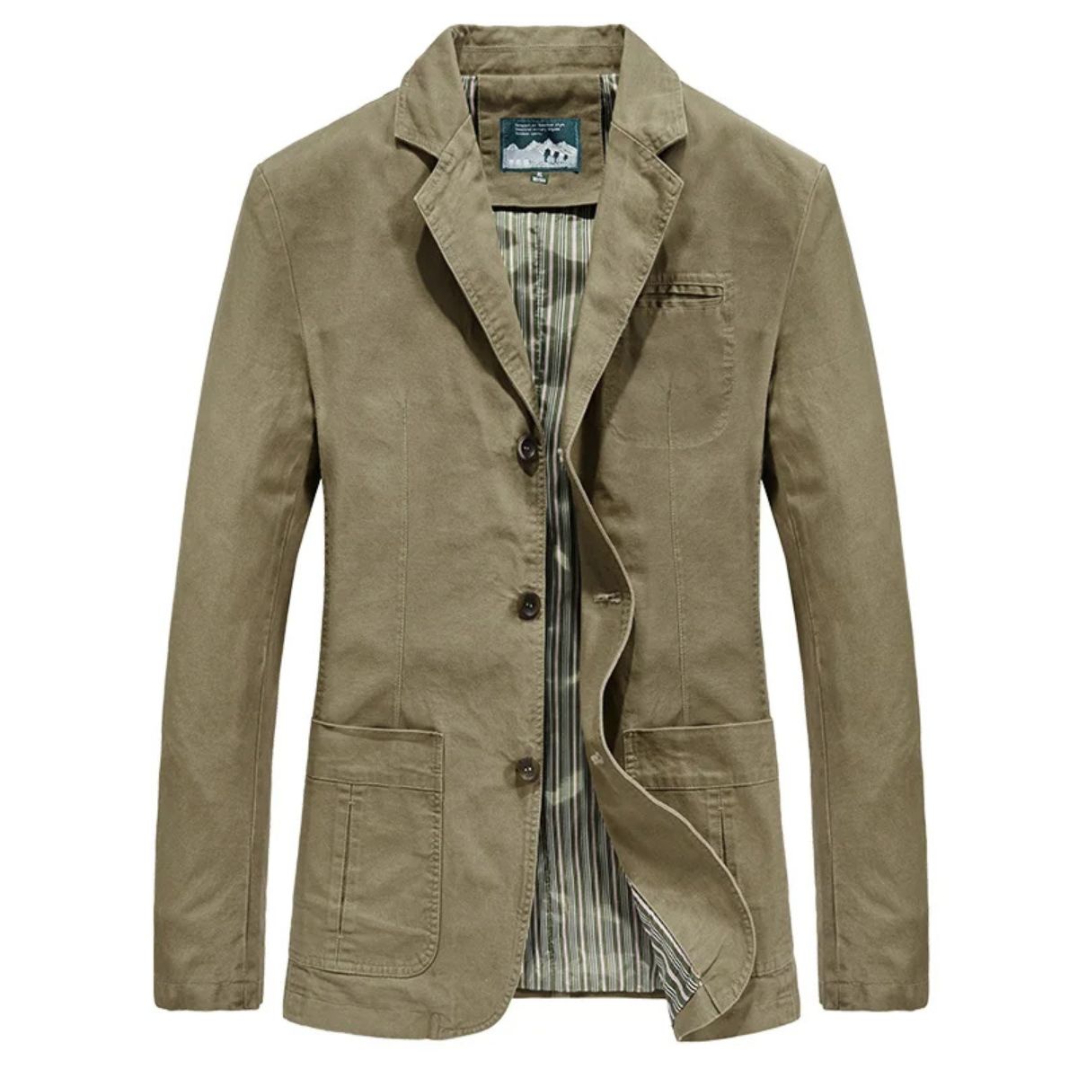 The Reykjavik Men’s Cotton Blazer Style Windbreaker with Pockets