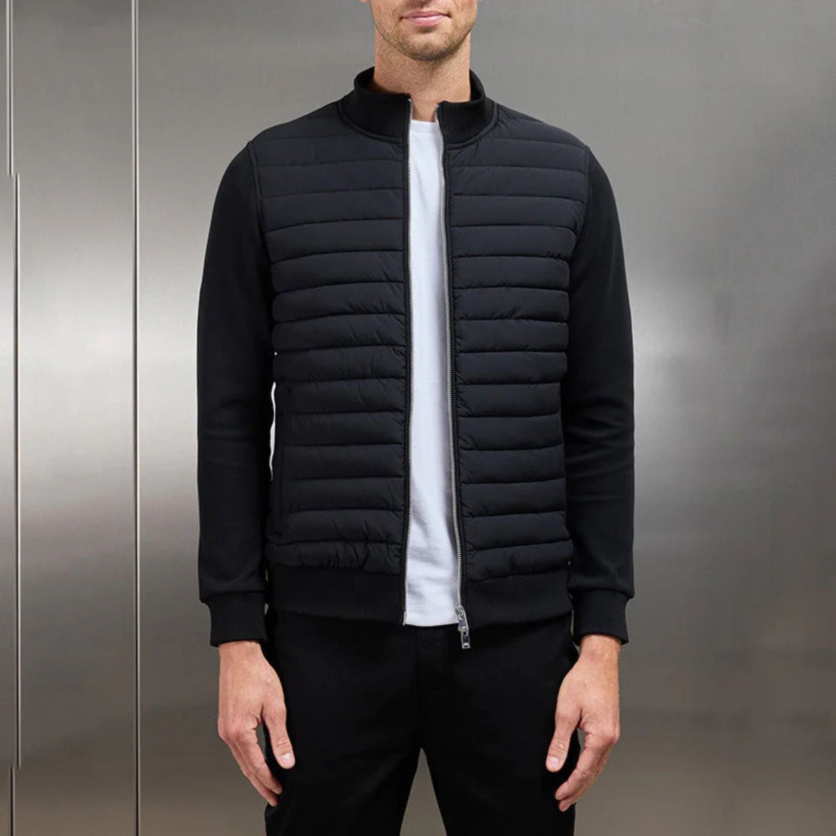 The Copenhagen Elegant Quilted Puffer Coat – Men’s Lightweight Jacket