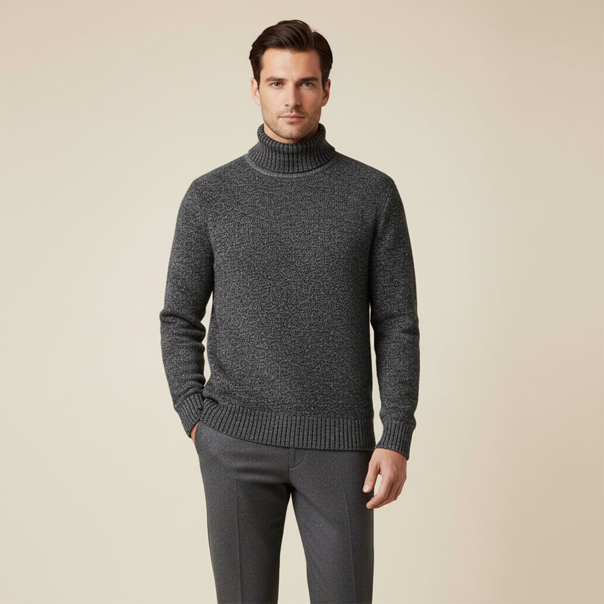 The Highclere Merino Turtleneck for Men