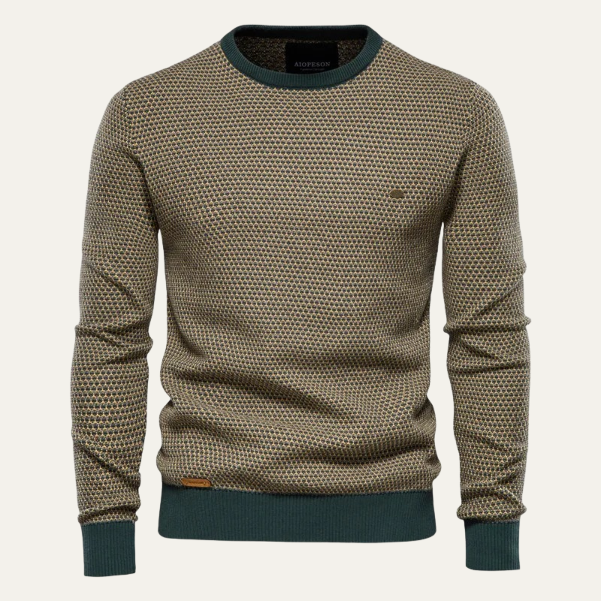 The Stratford Men’s Winter Knit Jumper with Contrast Trim