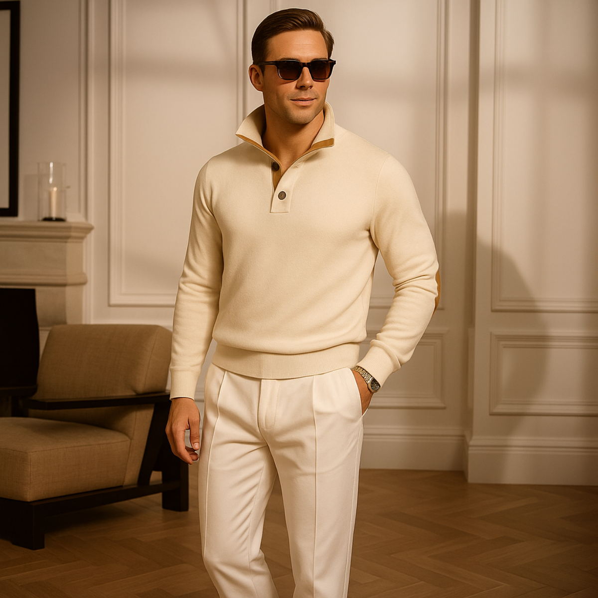 The Oxford Quarter Zip Jumper