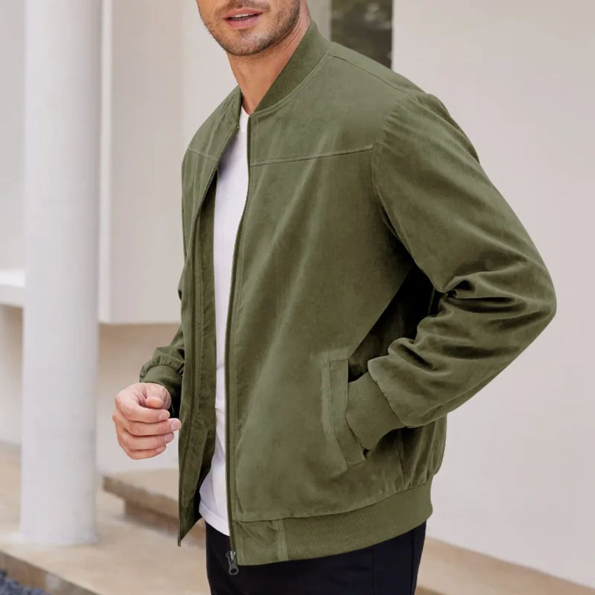 The Salford Modern Suede Jacket for Men