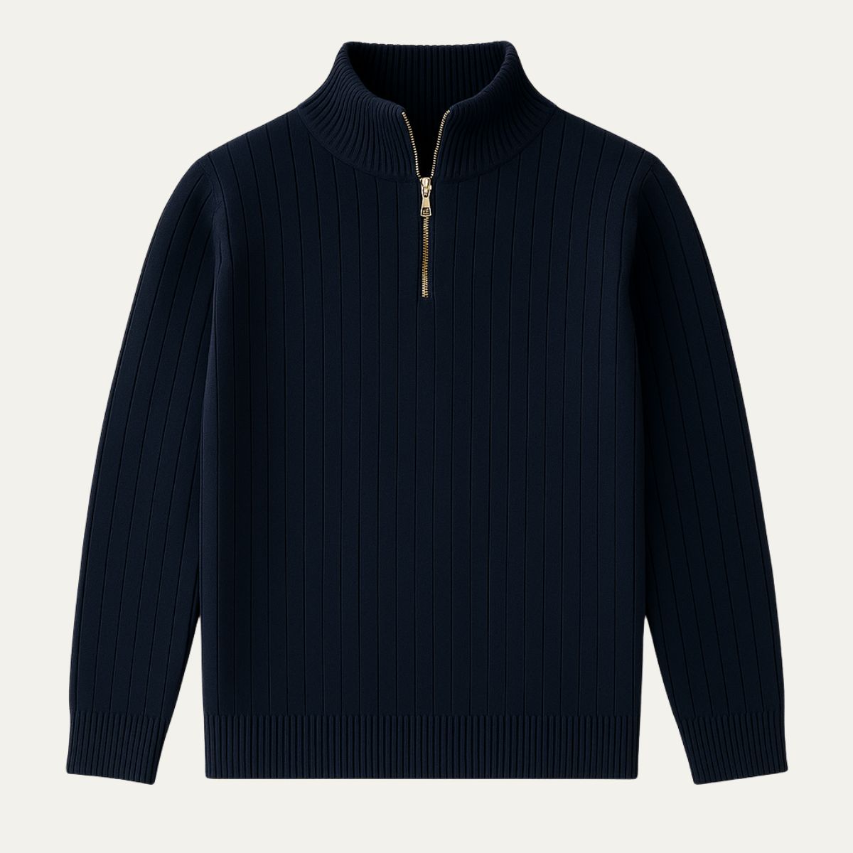 The Ashford Ribbed Half Zip Jumper for Men