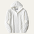 The Trieste Men's White Hooded Cable Knit Winter Cardigan