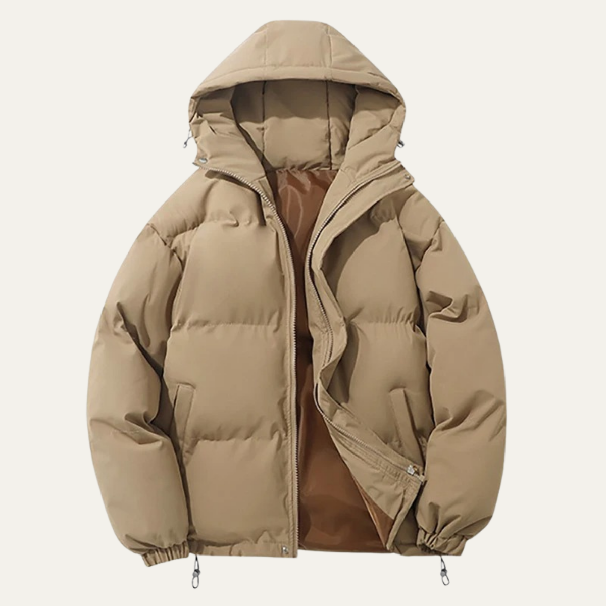 The Cumbernauld Men's Winter Puffer Hooded Quilted Jacket