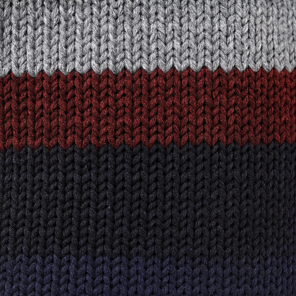 The Desenzano Men’s Knit Winter Striped Zip Cardigan