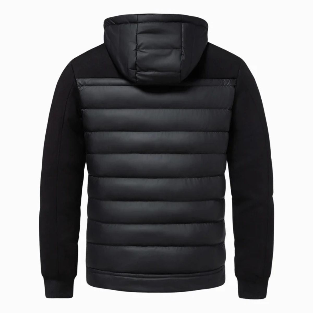 The Zurich Men's Black Hooded Puffer Coat – Lightweight Quilted Winter Coat