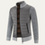 The Bordeaux Men’s Winter Bomber Jacket with Knit Sleeves