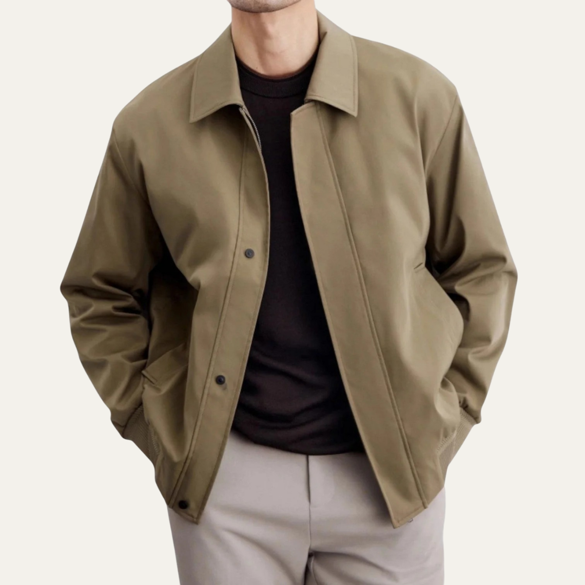 The Bologna Men's Elegant Lightweight Autumn Coach Jacket